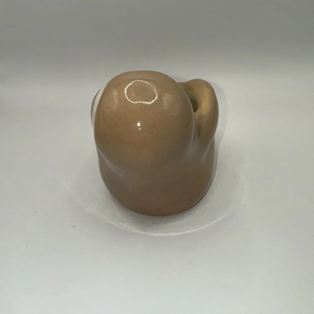 Friendly Brown Sloth Planter for Succulents or Air Fern Adorable Cute Ceramic